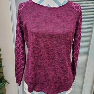 Prana Women's Burgundy Long Sleeve Top Size Medium